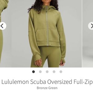lululemon full zip scuba